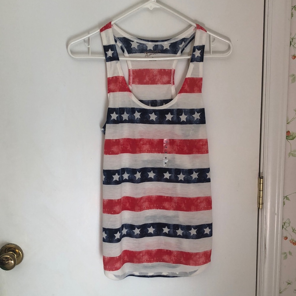 Arizona jean company  Americana tank top (M)